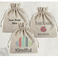 Natural Linen Favor Bag with your custom Print 12"x14"